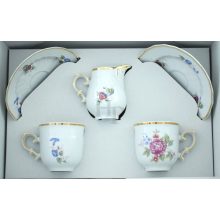 Hollóházi porcelán Pannónia 3 részes Vera szett, 1803/Hajnalka 