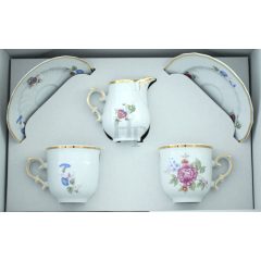   Hollóházi porcelán Pannónia 3 részes Vera szett, 1803/Hajnalka 