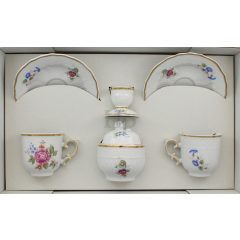   Hollóházi porcelán Pannónia Kati szett, Hajnalka (4 részes)