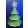 Hollóházi 3 részes karácsonyfa gyertyatartó 9289 Zöld (17cm)