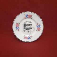   Hollóházi porcelán falitányér Házi áldás 312, Hajnalka (20,5cm)  