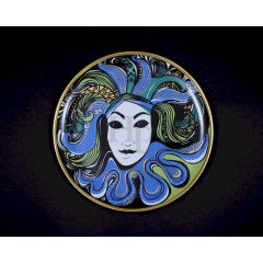   Hollóházi porcelán falitányér 9160, Velencei karnevál (24,5cm)