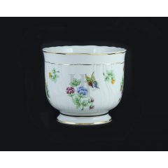   Hollóházi porcelán Pannónia kaspó 9133, Hortenzia (14cm) 