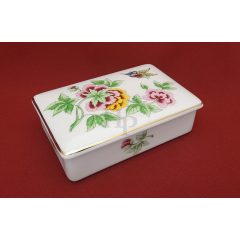 Hollóházi porcelán bonbonier 626, Hortenzia (14cm) 
