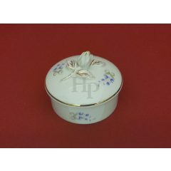   Hollóházi porcelán rózsás bonbonier 650/A, Hajnalka (7,5cm) 