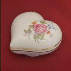 Hollóházi porcelán szívbonbonier 691, Hajnalka (10cm) 