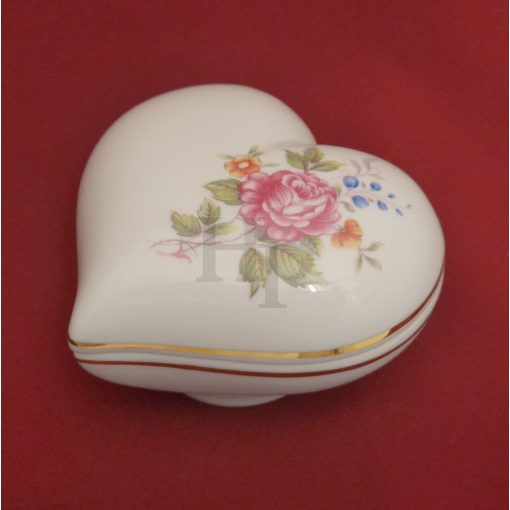 Hollóházi porcelán szívbonbonier 691, Hajnalka (10cm) 