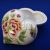 Hollóházi porcelán szívbonbonier 691,  Hortenzia (10cm) 