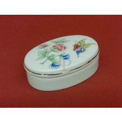 Hollóházi porcelán bonbonier 6001, Hortenzia (8,5*6cm)  
