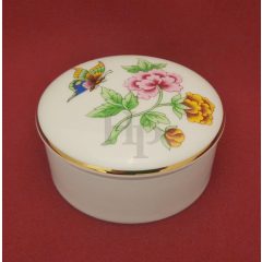 Hollóházi porcelán bonbonier 6003, Hortenzia (9cm) 