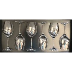   68122 Kimagasló minőségű kristállyal díszített  Boros pohár  6 személyes 470ml