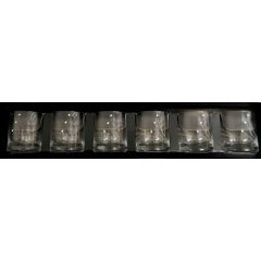   68306 Kimagasló minőségű kristállyal díszített Whisky pohár  6 személyes 280ml