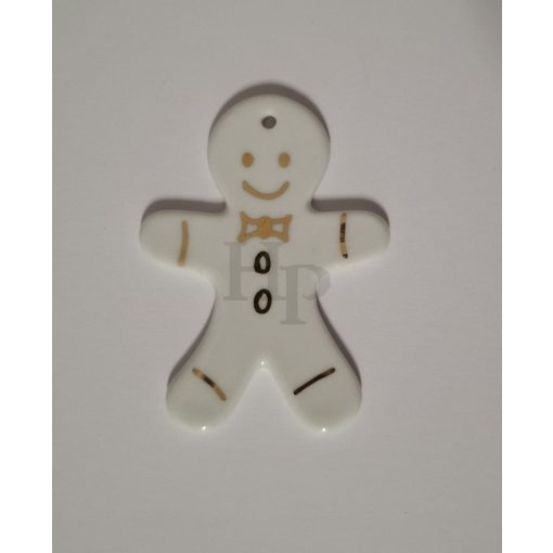 Hollóházi karácsonyfa dísz arany mézeskalács