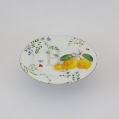 Porcelán desszerttányér 19cm, Fleurs et Citrons