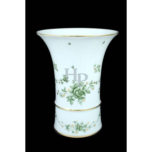 Hollóházi porcelán váza, 5190, Erika (21cm)