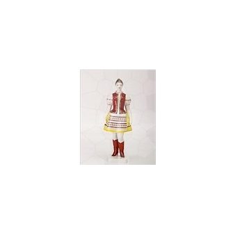 Hollóházi porcelán figurák, hűtőmágnes